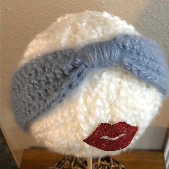 Brand New Dusty Blue Handcrafted Ear Warmer - Picture 2 of 3
